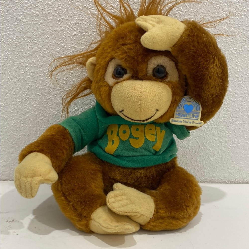 Vintage 1981 Bogey the Orangutan Plush From series Shirt Tales , Hallmark